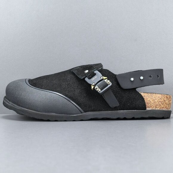 DIOR AND BIRKENSTOCK Tokyo mules in black nubuck leather main image 6